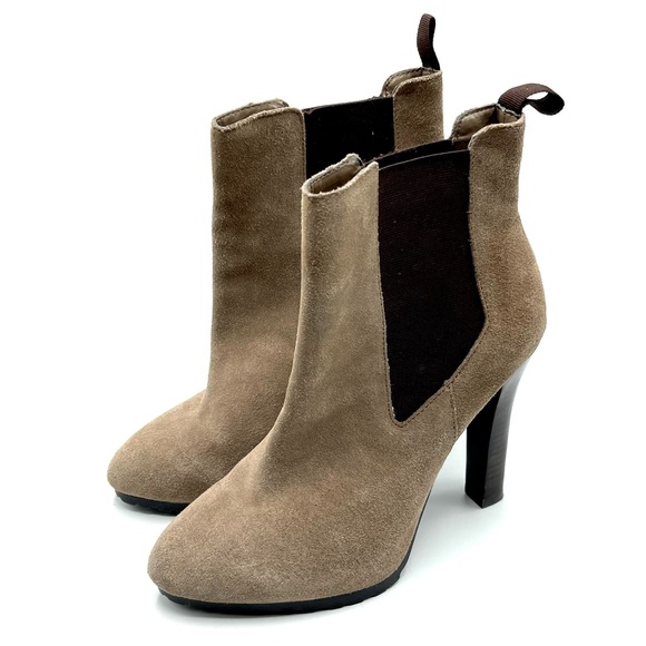 Lauren Ralph Lauren Shoes - Lauren Ralph Lauren Suede Heeled Ankle Booties